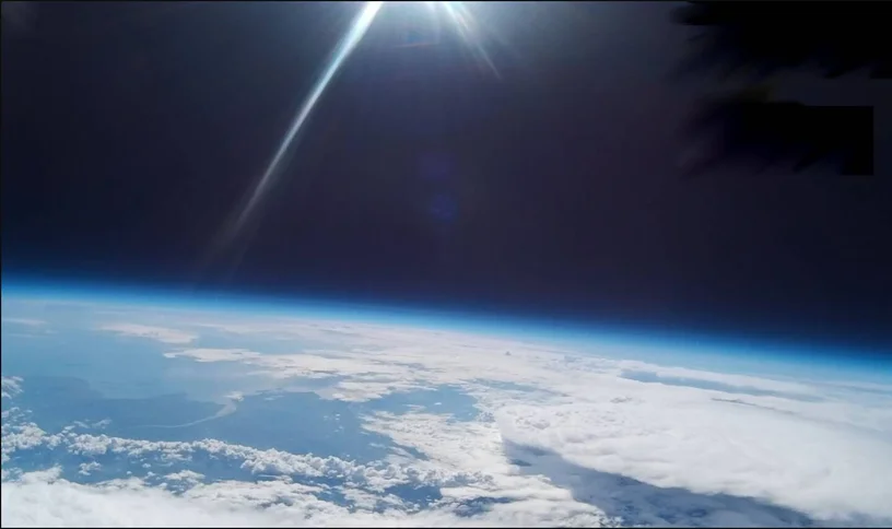 Le Soleil vu depuis un ballon-sonde