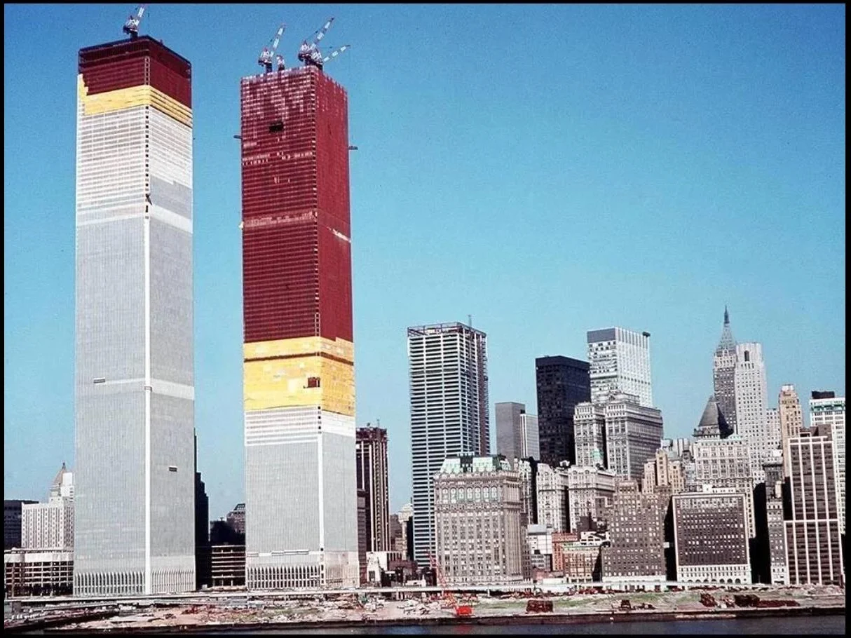 Les Twins Tower de Manhattan en construction (1971)