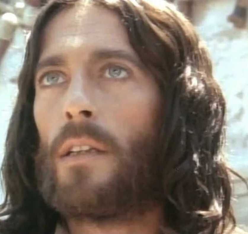 Portrait d’un acteur représentant Jésus-Christ.