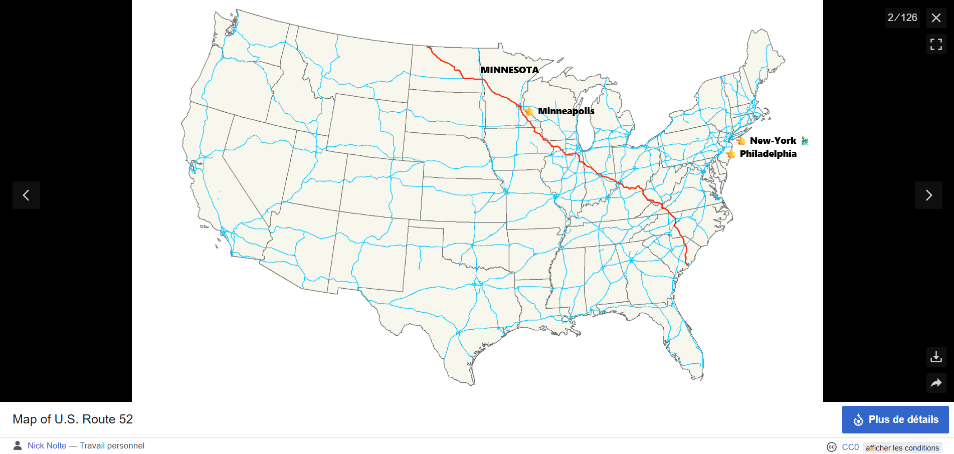 US Route "52" (comme la Sourate 52 At-Toûr - L'Arctique)
